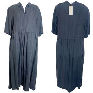 Elegant Navy Midi Dress